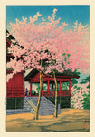 Kiyomizu Hall, Ueno by Hasui Japanese Art Poster