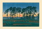 Setting Sun, Ichinokura Art Print