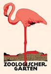Flamingo Zoologischer Garten Zoo Vintage Poster by Julius Klinger