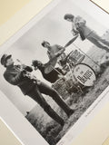 The Beatles on Salisbury Plain during the filming of Help, by Peter Brown, 1965