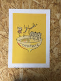 Cocktail Print - Alexander Cocktail 1930s Matchbook Cover Vintage Print