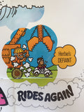 Vintage Cinema Daybill Film Poster - Herbie Rides Again